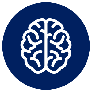 cognitive decline icon of a brain